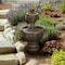Nature Spring 2-tier Outdoor Water Fountain, Lion Head with Natural Looking Stone and Sound, Patio, Lawn, Garden 673213SPO - alternate 1